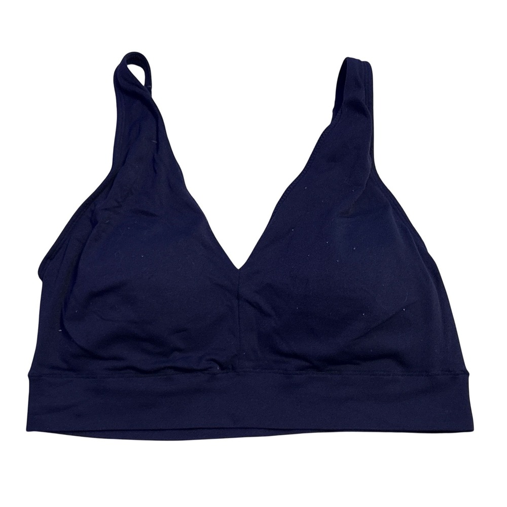 Jockey Navy Blue Wireless Bralette Adjustable Straps Comfort Bra Size M